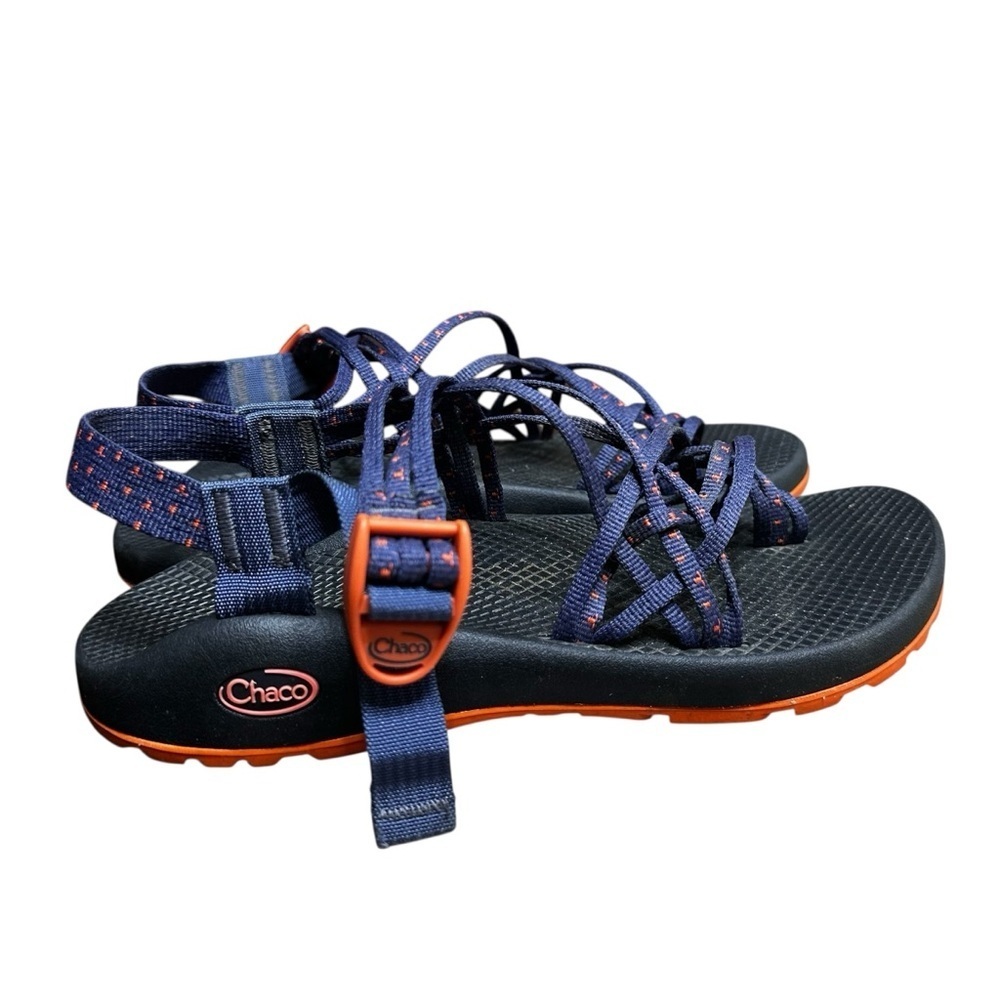 Chaco Orange Blue Classic Sandals Size 10 Women’s Water Hiking Outdoor Shoe